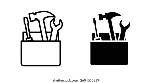 Toolbox icons. thin line vector icons