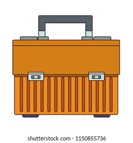 Toolbox kit isolated