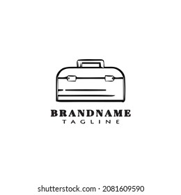 toolbox logo cartoon icon design template black modern isolated vector illustration