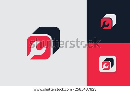 toolbox logo design illustration template