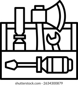 Vector de diseño de iconos creativos Nuevos de Toolbox