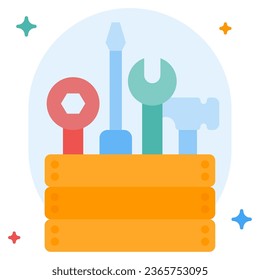 Toolbox Organization icon illustration, for uiux, infographic, etc