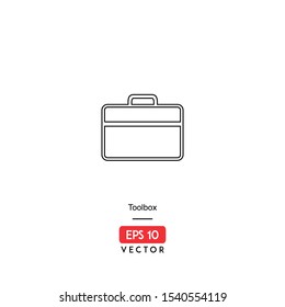 Toolbox outline icon, EPS10 - Vector