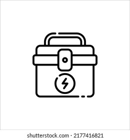 Toolbox outline icon vector eps