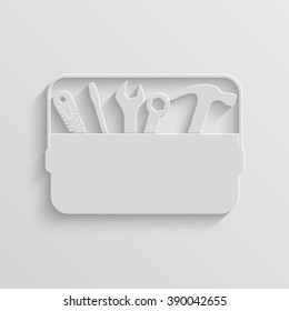 Toolbox Paper Vector Icon