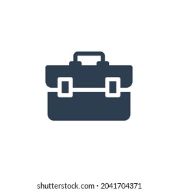 Toolbox solid flat icon. Vector glyph illustration. Black pictogram isolated on white background