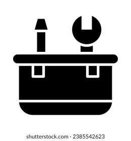 Toolbox Vector Glyph Icon For Personal And Commercial Use.
