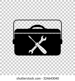 toolbox vector icon - black illustration
