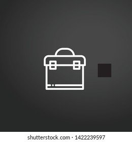 Toolbox vector icon. Toolbox concept stroke symbol design. Thin graphic elements vector illustration, outline pattern for your web site design, logo, UI. EPS 10.