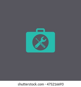 Toolbox vector icon. Flat design style eps 10