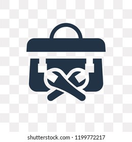 Toolbox vector icon isolated on transparent background, Toolbox transparency concept can be used web and mobile