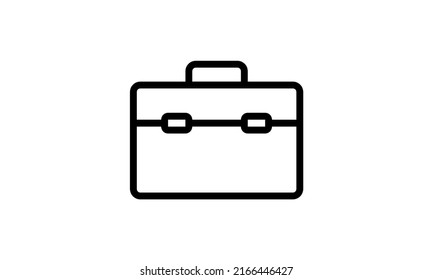 toolbox vector icon minimalist design out line style  with white background