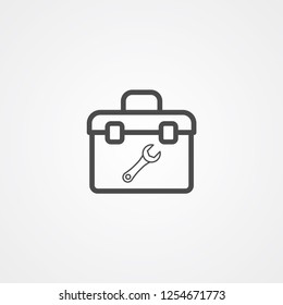 Toolbox vector icon sign symbol