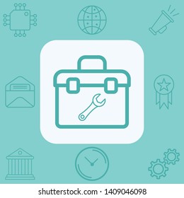 Toolbox vector icon sign symbol