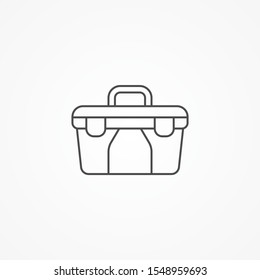 Toolbox vector icon sign symbol