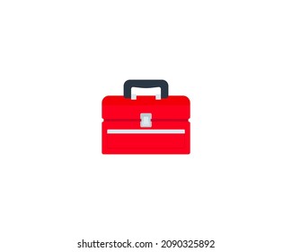 Toolbox vector isolated icon. Emoji illustration. Toolbox vector emoticon