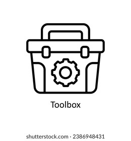 Toolbox vector outline Icon Design illustration. Business And Management Symbol on White background EPS 10 File
