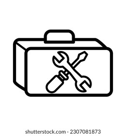 Toolbox workshop icon  vector design illustration 