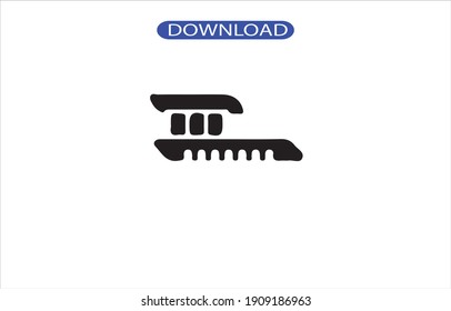 Icono del pincel de herramientas o logotipo aislado símbolo de signo ilustración vectorial - iconos vectoriales de estilo negro de alta calidad.