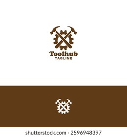 Toolhub vector Logo design template