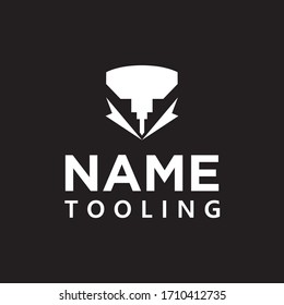 tooling logo design vector modern