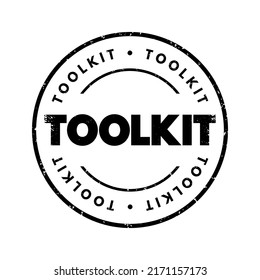 Toolkit text stamp, concept background