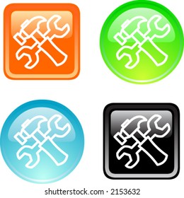 Tools 3d Glow buttons