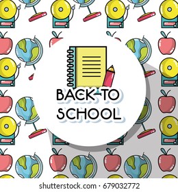 tools to back schools background design