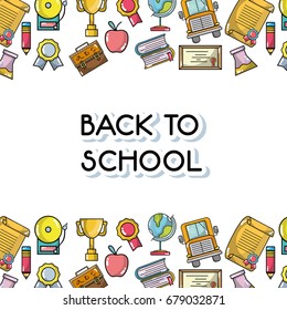 tools to back schools background design