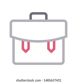 tools bag colour line vector icon