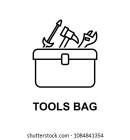tools bag icon. Element of car repair for mobile concept and web apps. Detailed  icon can be used for web and mobile. Premium icon on white background