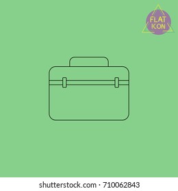 tools bag line icon