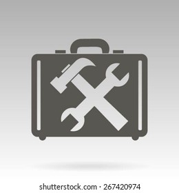 tools in the bag vector icon 