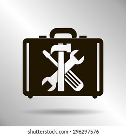 tools in the bag vector icon 