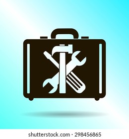 tools in the bag vector icon 