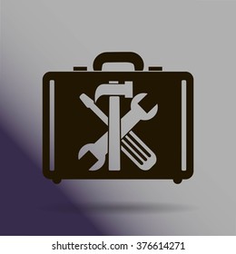 tools in the bag vector icon 