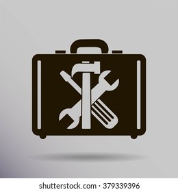 tools in the bag vector icon 