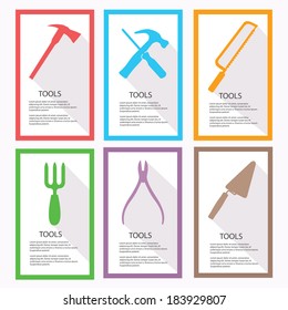 Tools Banners,vector