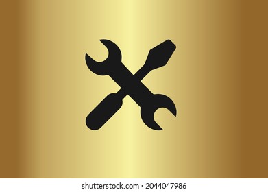 Tools Basic and elegant minimal artistic design in Green initial based Icon logo-vector