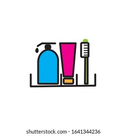 Tools for Bathing Simple vector design icons