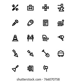 Tools - Black and White Icon Set