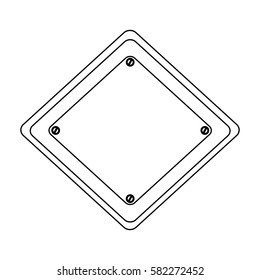 tools blank warnings icon, vector illustration image design