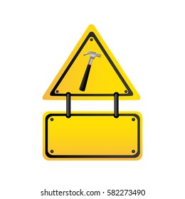 tools blank warnings icon, vector illustration image design