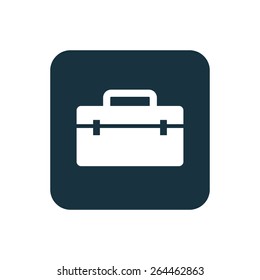 tools box icon Rounded squares button, on white background 