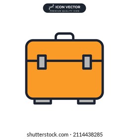 Tools Box icon symbol template for graphic and web design collection logo vector illustration