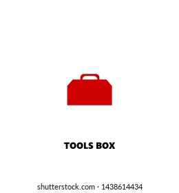 tools box icon. tools box vector design. sign design. red color