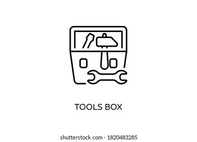 Tools Box icon in vector. Logotype
