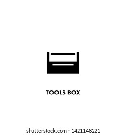 tools box icon vector. tools box sign on white background. tools box icon for web and app