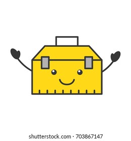 tools box kawaii character