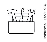 Tools Box line icon. concept web buttons. vector illustration. Outline design style